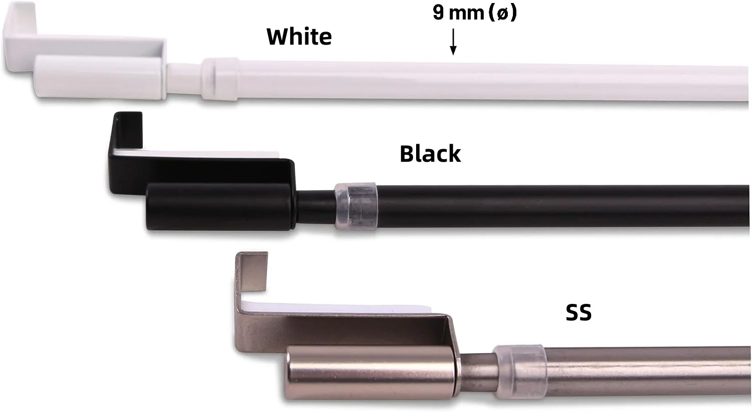 European Design Spring Cafe Rod Tension Curtain Rod