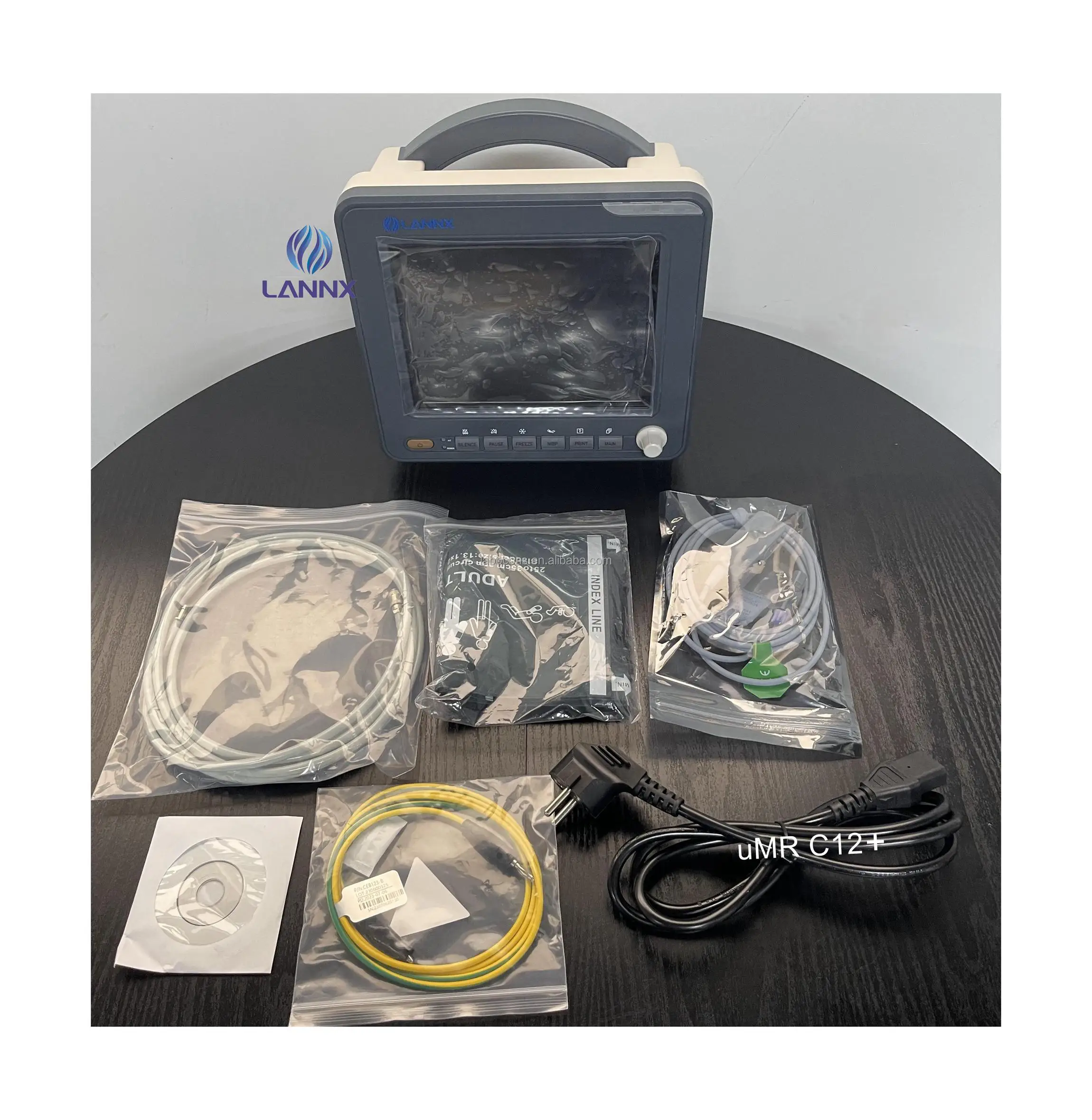 LANNX uMR C12+ Multiparameter Ambulance Patient Monitor touch screen Vital signs machine Monitoring system Bedside monitor
