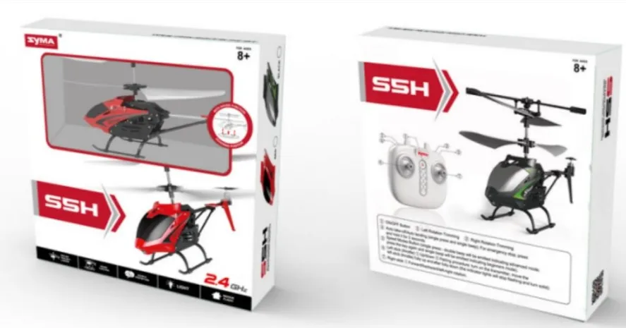 2022 NEW COMING SYMA S5H Remote Control Helicopter Hovering Resistance 3.5CH Alloy RC Quadcopter with Camera Toys for boy