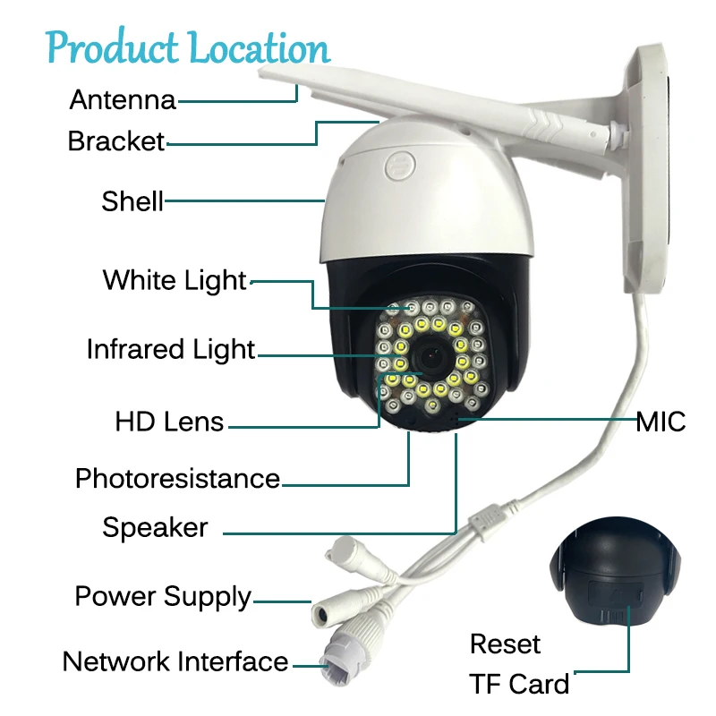 Home Smart Camera 3MP/4MP Wifi Smart Two-way Intercom Auto Tracking Full HD IP Smart WiFi Security Camera