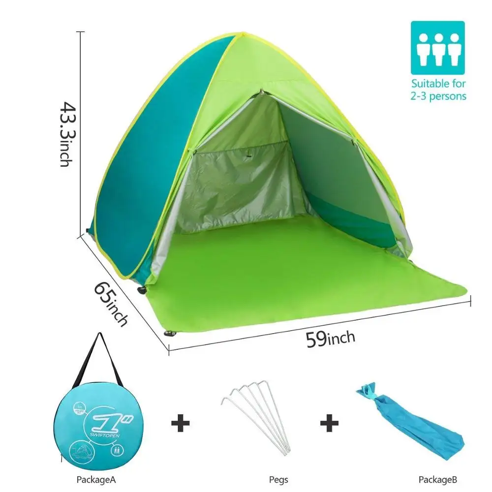 2 or 4 Person Tent for Family Camping Instant Pop Up Tents 4 Seasons Waterproof Tent for Outdoor