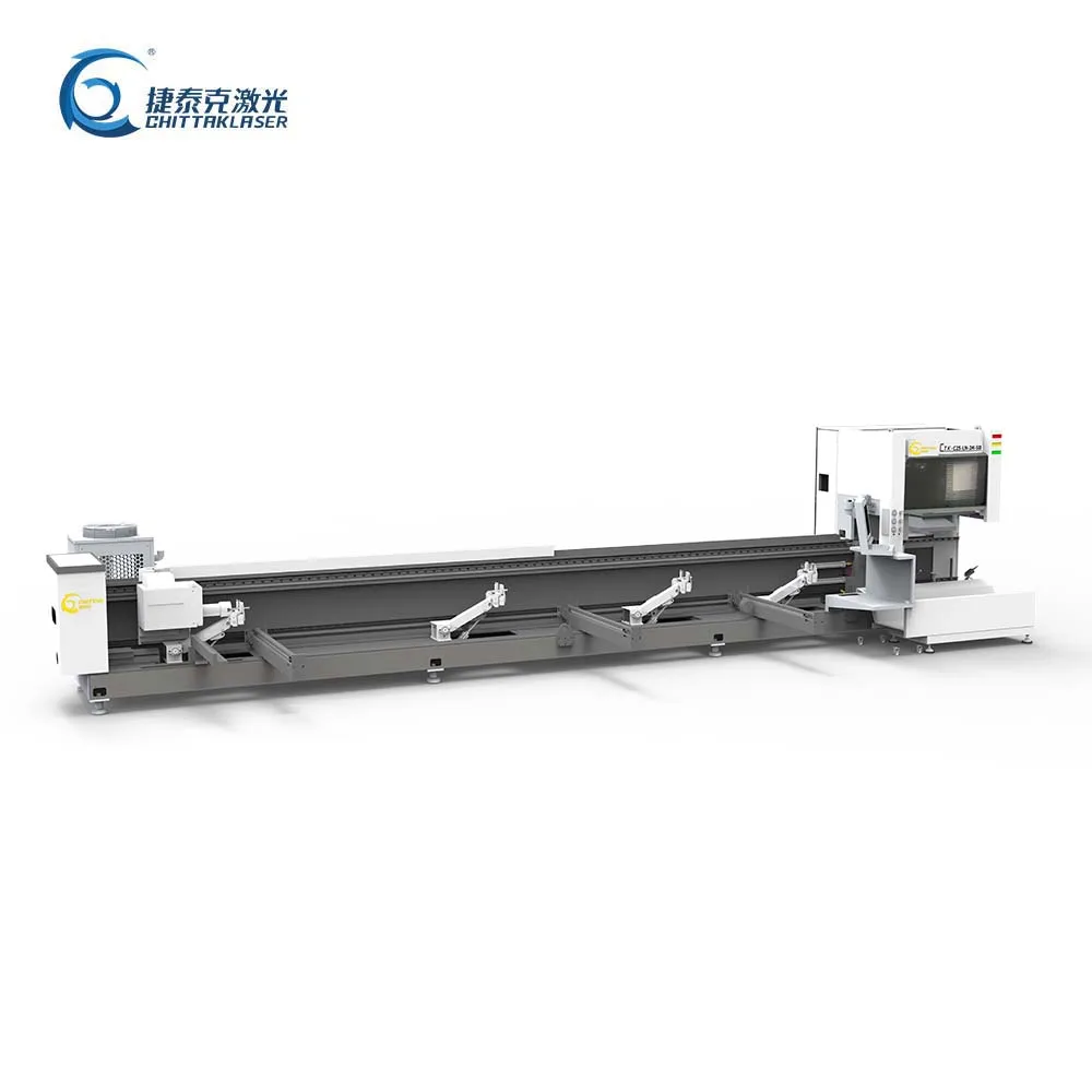 Stainless steel tube round metal tube cutting 1500w fiber laser cutting machine Tube laser cutting machine