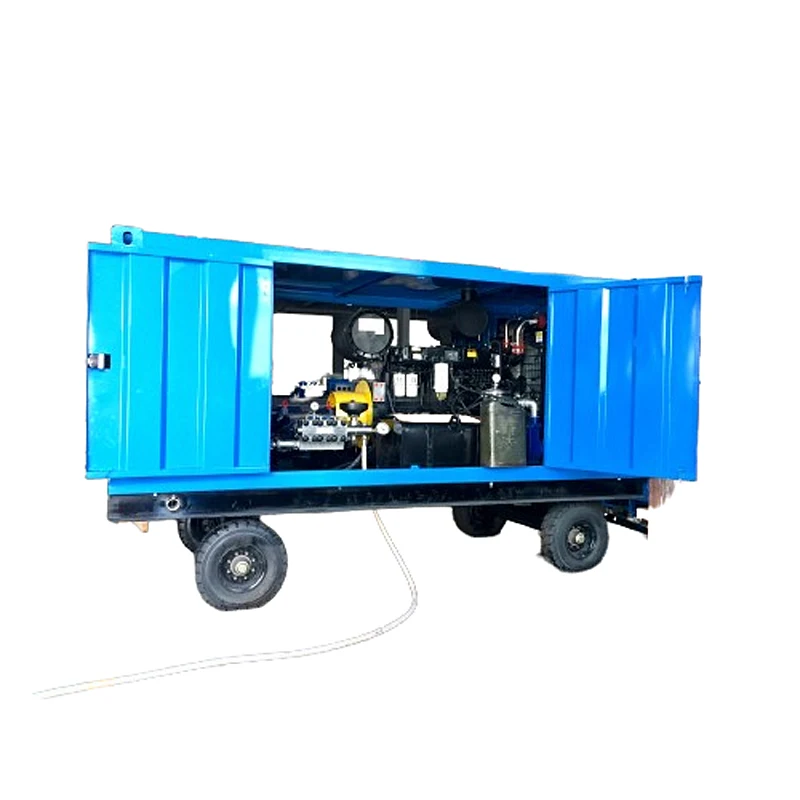 40000Psi Paint Rust Removal High Pressure Water Jet Cleaner Cleaning Hydro Blasting Jetting Machine