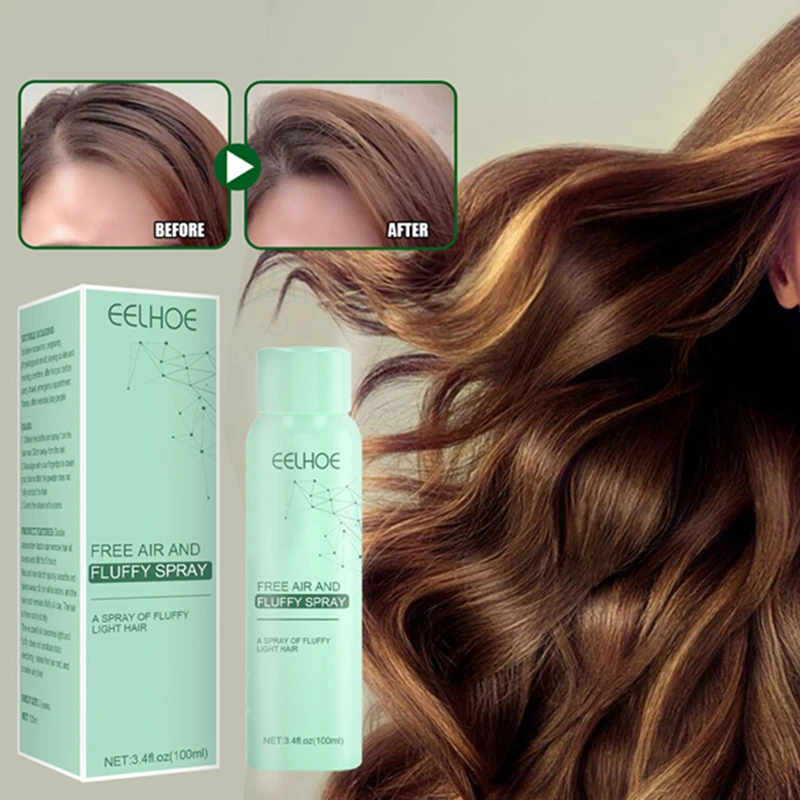EELHOE free air and fluffy spray rice aloe softening oil controlling scalp cleaning quick drying non wash hair spray product