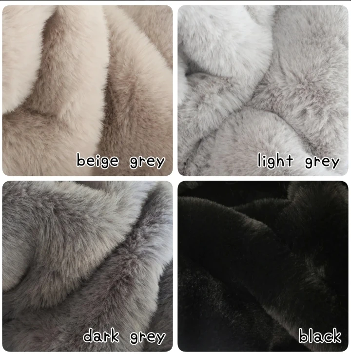 Ultra Soft 20mm Long Pile Rabbit Fur Minky Fur Faux Fur for Cosplay Wear