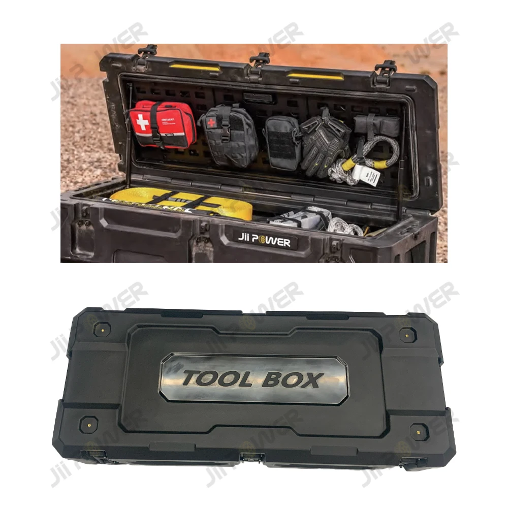 JP16 ODM 4x4 offroad car accessories 1.05m 58L length car roof tool box storage tool box with aluminum bracket for car