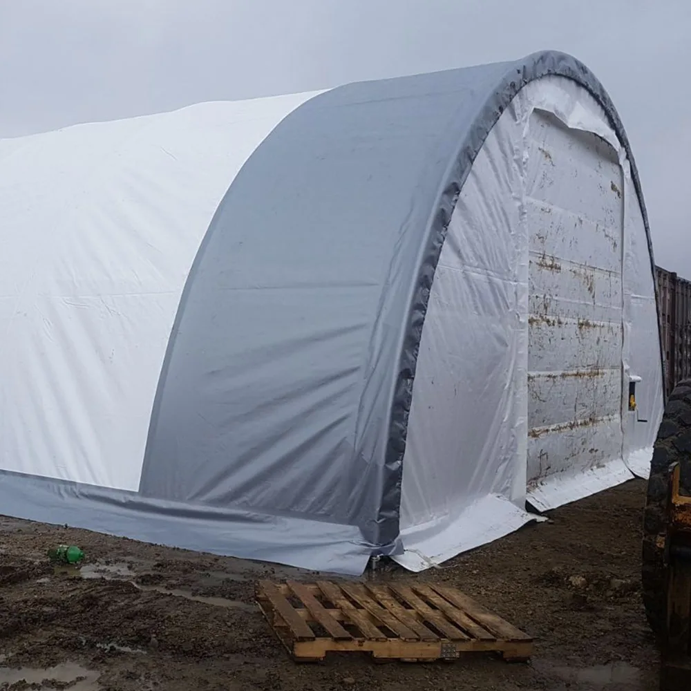 Размер на заказ горячее погружение легкое erect садовое укрытие/изогнутая крыша стальная конструкция сарай для