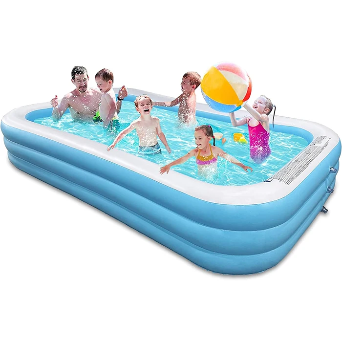 Custom Pvc Inflatable Swimming Pool Rigid Portable Children Pool Inflatable Outdoor Pool