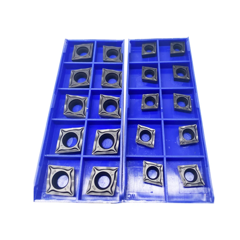 Diamond shaped NC turning blade CCMT09T304 carbide inner hole turning blade machining steel lathe