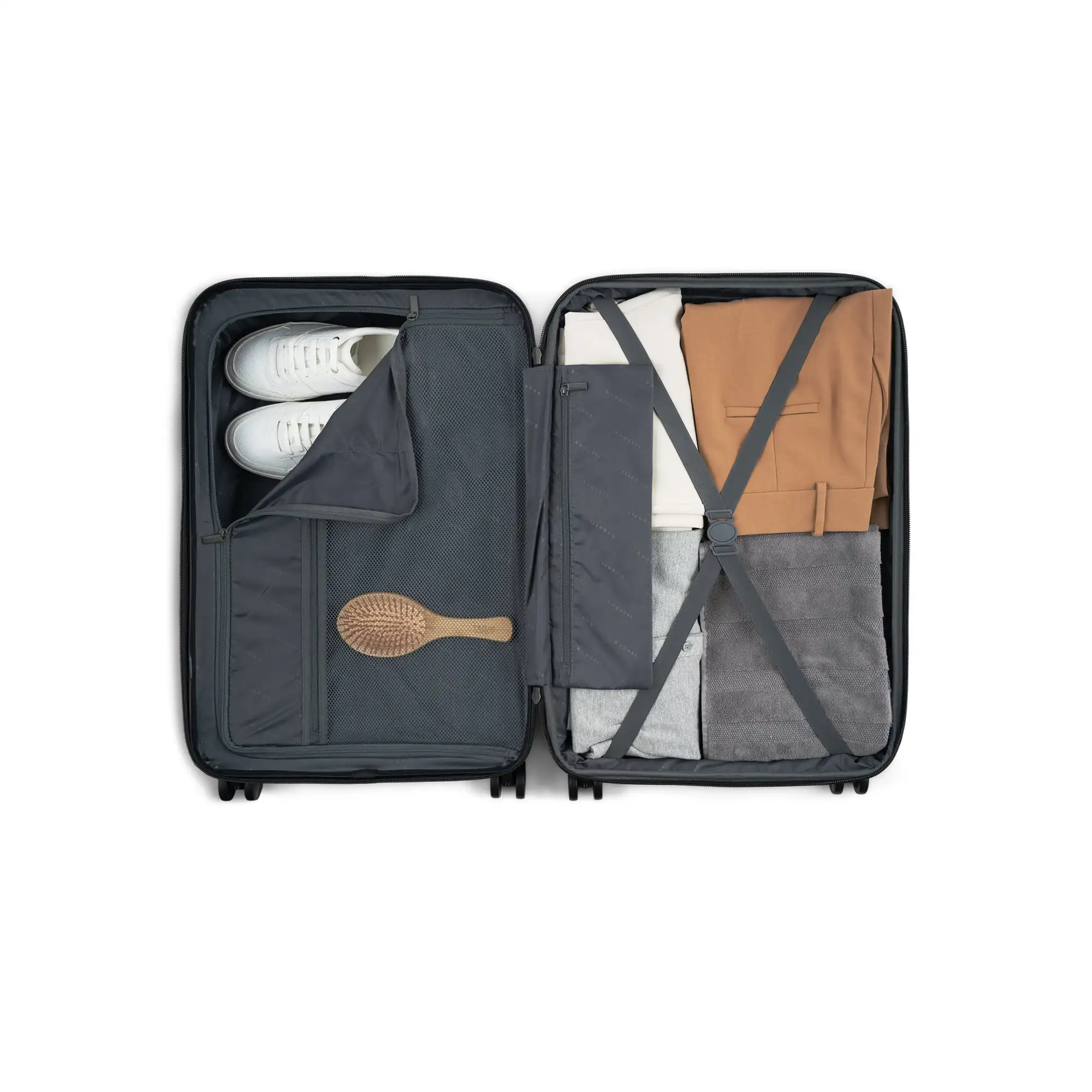 Durable 100% Pc Material Travel Suitcases President Suitcase Handle Construction Large Suitcase Bulk
