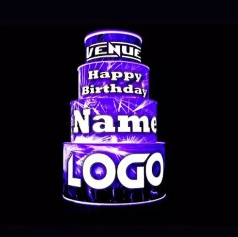 Bar Night Club Led wine  Bottle Glorifier  VIP Service led bottle display birthday cake Bottle Presenter Carrier Case