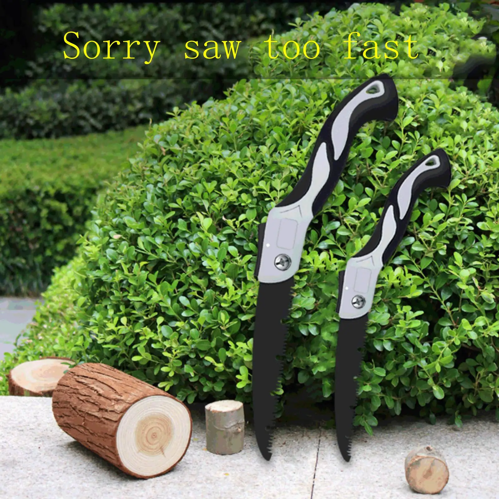 Foldable manual felling saw for home and portable garden pruning saw
