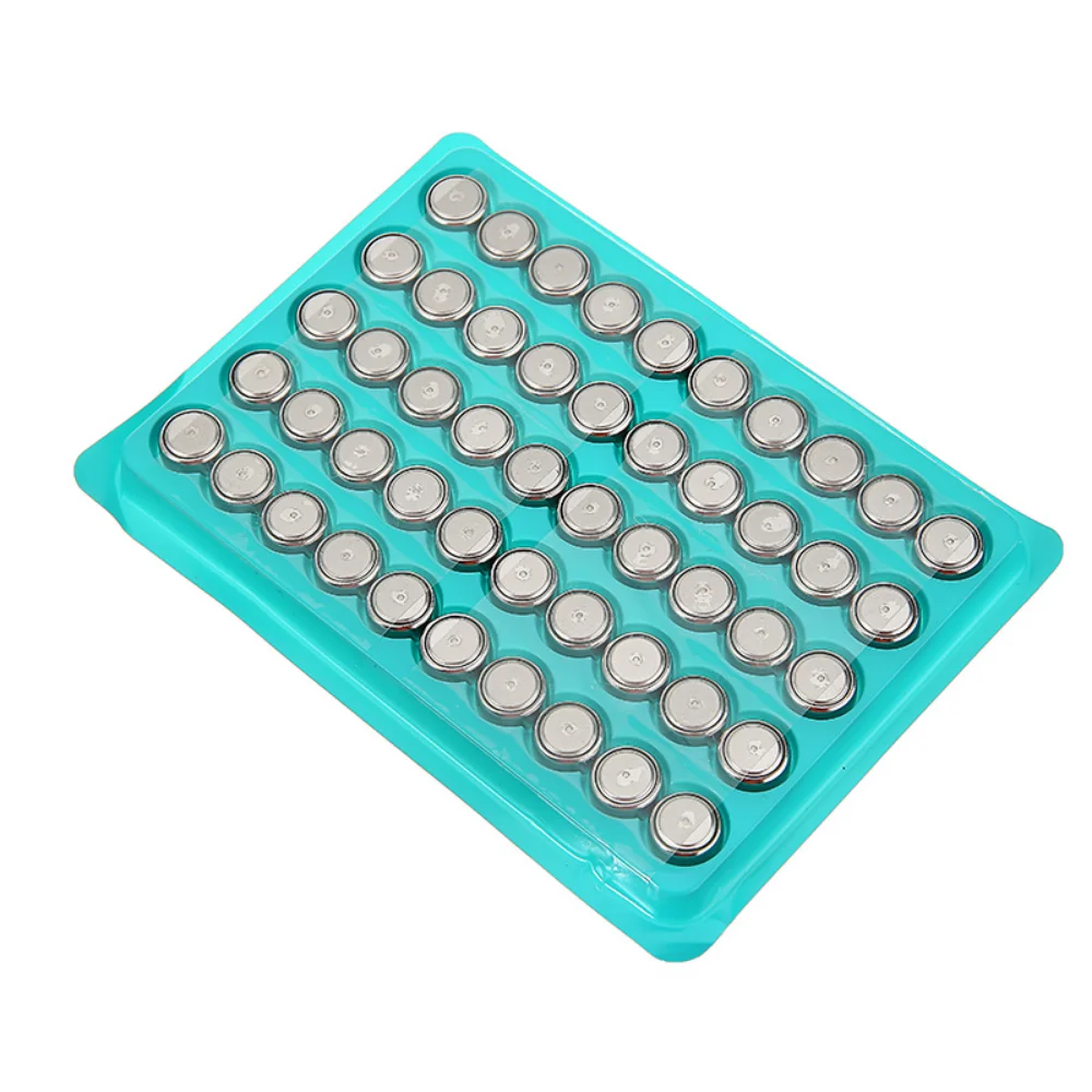 Original 50pcs AG13 1.55V watch battery button cell LR44 battery 357 SR44 alkaline button cell
