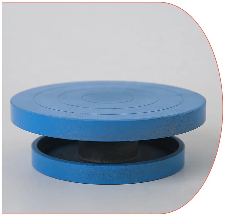 Metal Pottery Banding Wheel Manual Turntable Turn plate Clay Sculpture Painting Double Sided Rotary Tool