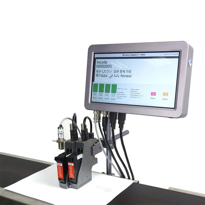 INCODE Date Code Online Automatic Thermal Tij Plastic Logo Exp Cardboard Coding Machine Eco Inkjet Plastic Printer