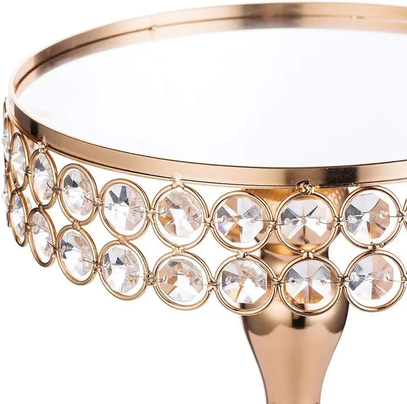 Wedding Crystal Decoration Table Dessert Stand Metal Cake Stand Set For Party Wedding Birthday Eco-friendly