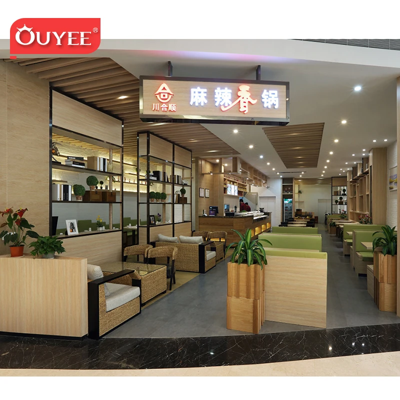 Coffee Table Modern Wood Cafe Counter Equipment Bar Sofa Chair Restaurant Design
