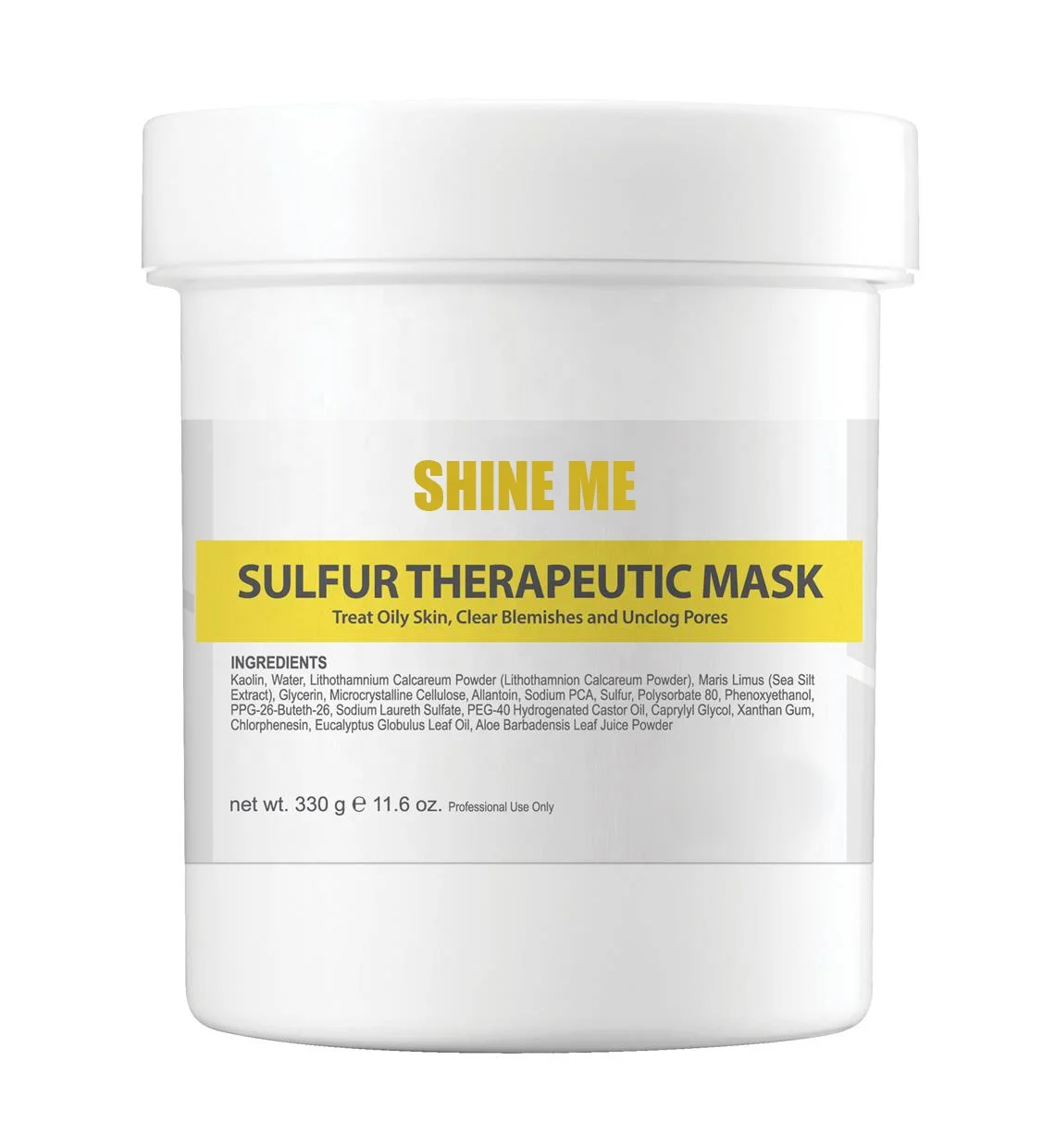 OEM Private Label 1000ml Salon Size Oily And Scar Skin Reduce Redness Anti Acne Sulfur Skin Masque