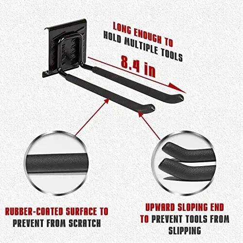 New Design Garage Storage Wall Organizer Wall Mount Rack Hooks Heavy Duty Garden Tool Rack