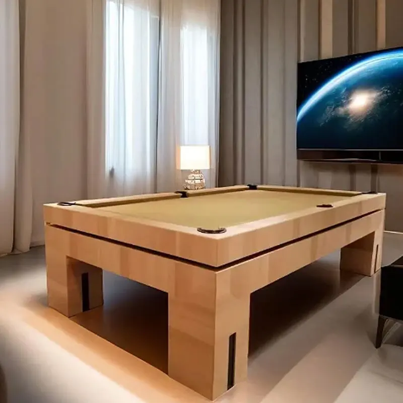 Standard pool table Home indoor club pool table Private custom pool table Multifunctional 2 in 1 Luxury Modern Oak Solid Wood 8f