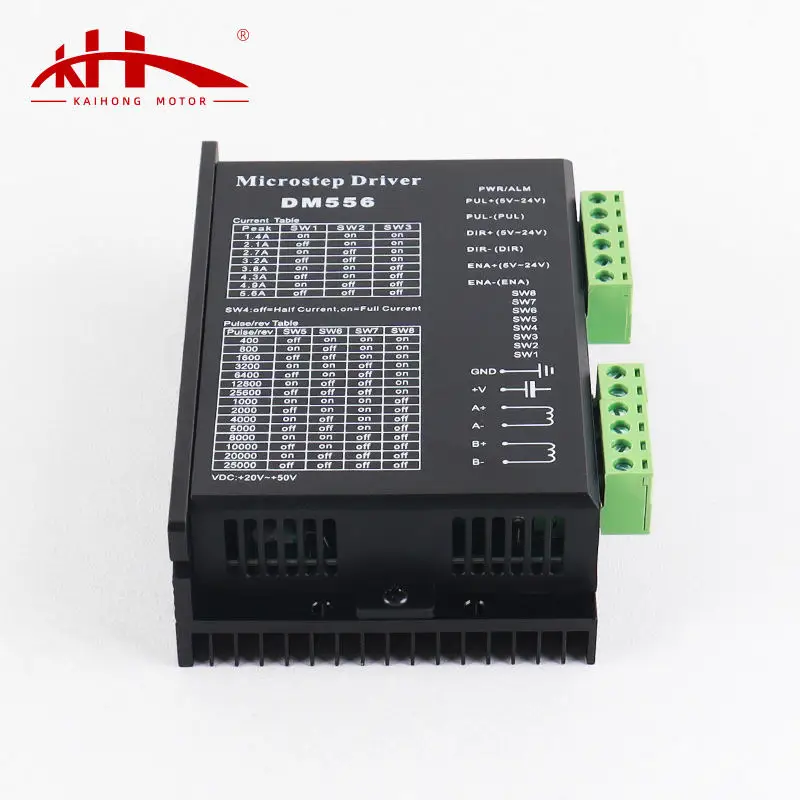 Kaihong VDC 20V-50V 2 Phase Stepper Motor Driver Dm556 Digital Stepper Driver PLC