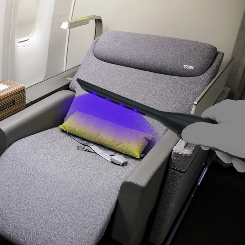 
UVC UVA double led chip high efficiency to kill germs bacteria sterilization disinfection portable light wand UV lamp 