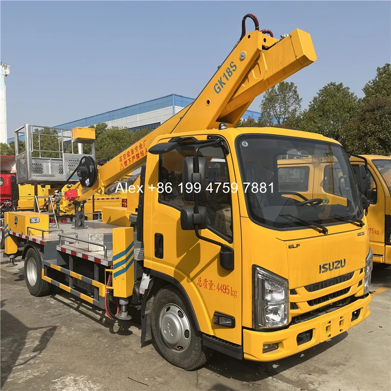 4x2 ISUZU KV100 18m to 31m manlift truck