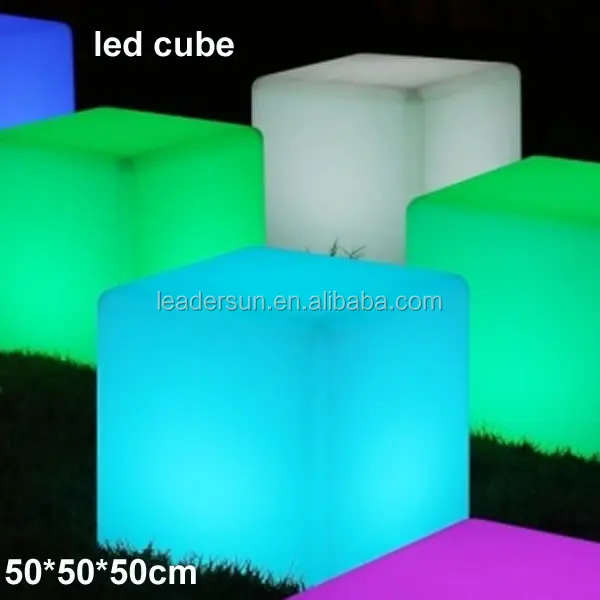 PE 16 colors light IR remote control waterproof wireless portable LED cube Chair LED Bar Stool