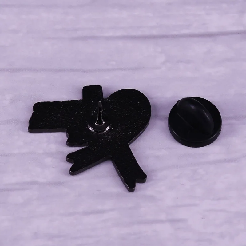 Custom October We Wear Pink Pins metal iron stamping soft enamel breast cancer awareness pink ribbon badge