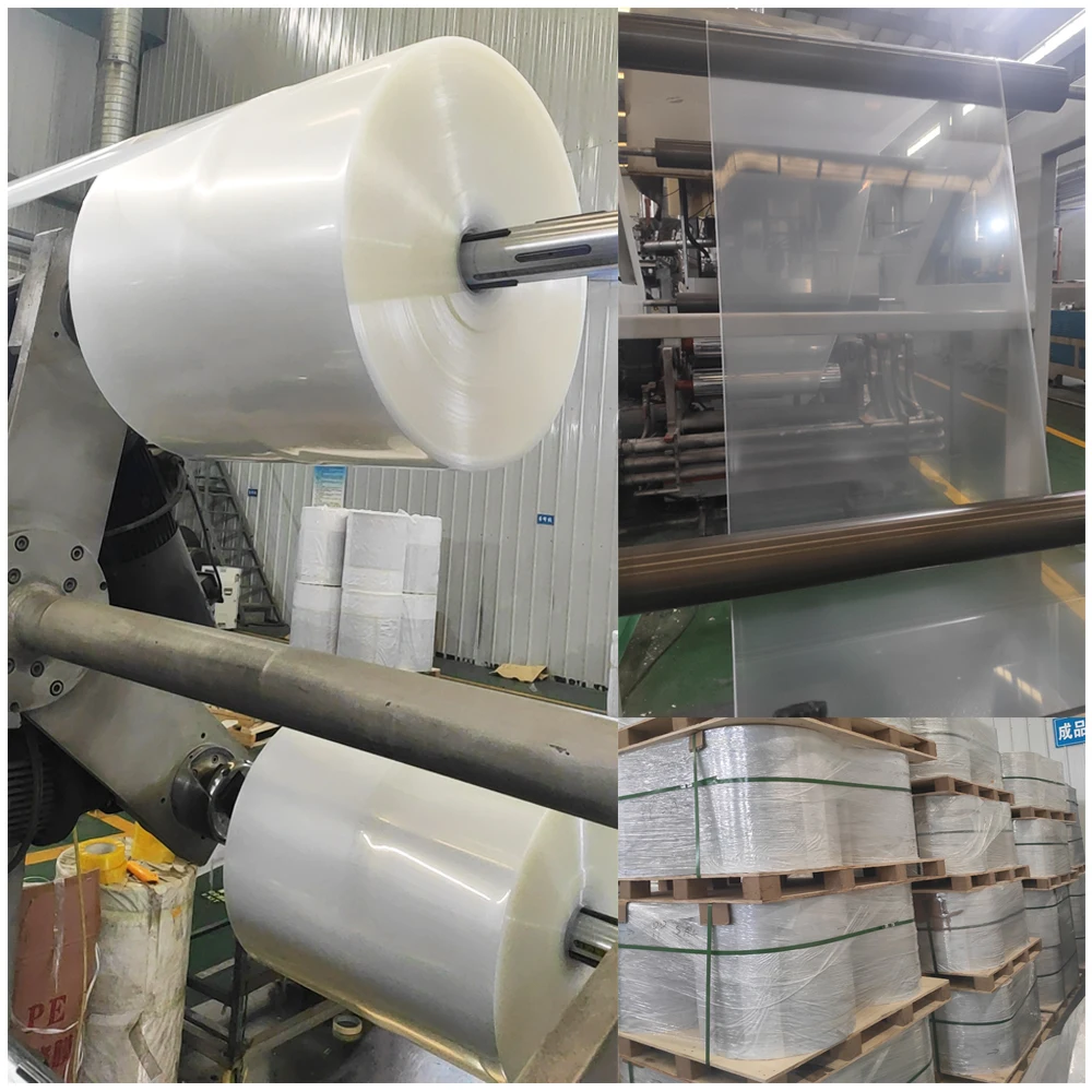 Waterproof PP Large Roll Paper PP Synthetic  Used for cup,high transparency Plastic film roll from polypropylene material