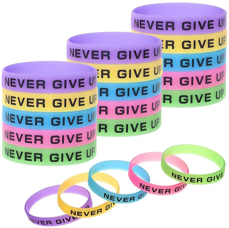 Debossed Color Filled Silicon Wristband Debossed Silicone Bracelet Custom Logo Rubber Bracelet