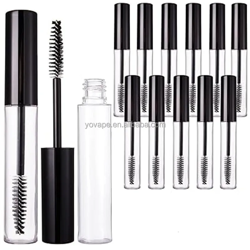 Reffielable eyelash container skin care packaging empty mascara tubes with brush 4ml 5 ml 8ml bottles for oil eyelashes