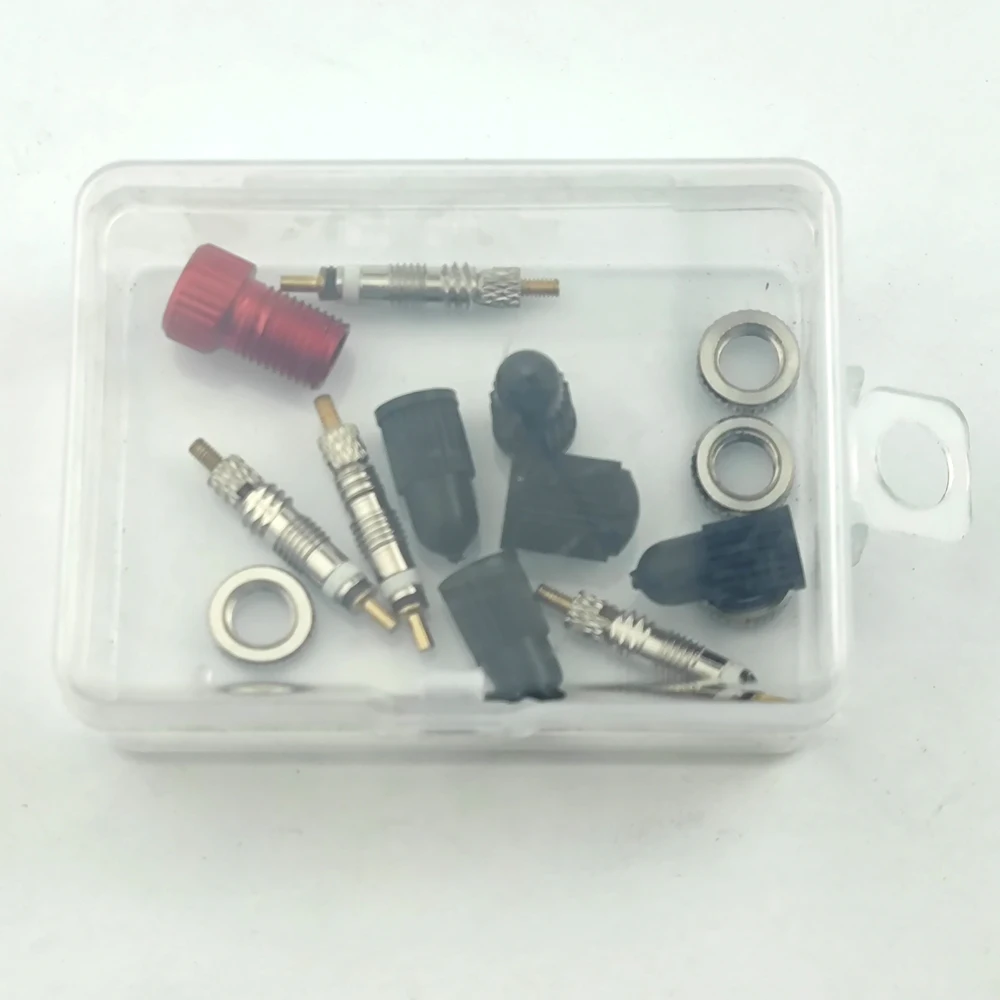 1 set Portable MTB Bike Bicycle Repair Tire Tyre Tool Set Kit Valve core adapter cap cover nuts