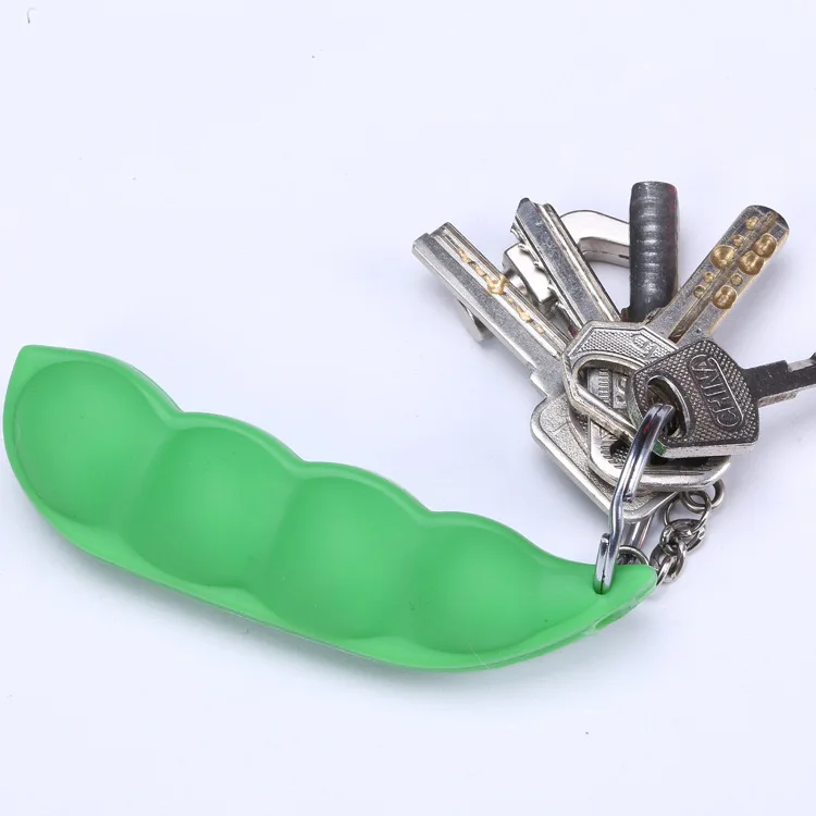 Pea pod multi-functional portable silicone bag lifter key pendant for vegetable lifter
