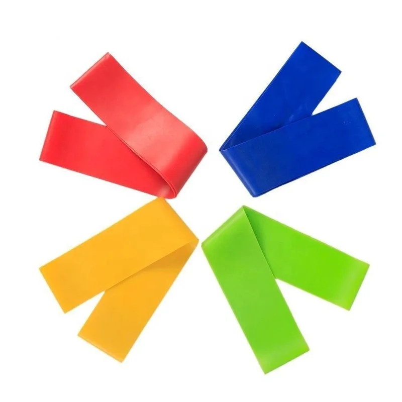 Best Quality Non-toxic yoga hot selling exercise mini coloured rubber elastic bands oem available