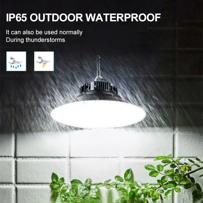 LIGHTSINCERE led ufo solar powered high bay lights outdoor solar lights indoor house