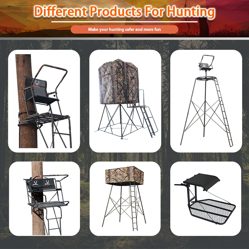 2023 new competitive price high quality outdoor strong hunting treestand with seat and tent With Wholesale Popular