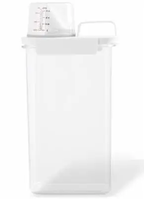 Factory Direct Wholesales Airtight Durable Kitchen Dry Food Container Flour Dispenser Pour Spout With Measuring Cup