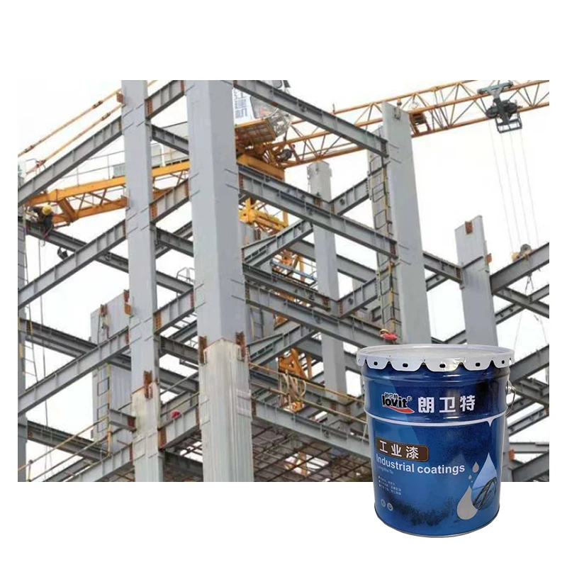 New environmental protection Excellent Resistance to Acid Black Chrome Spray Paint For Steel Structure