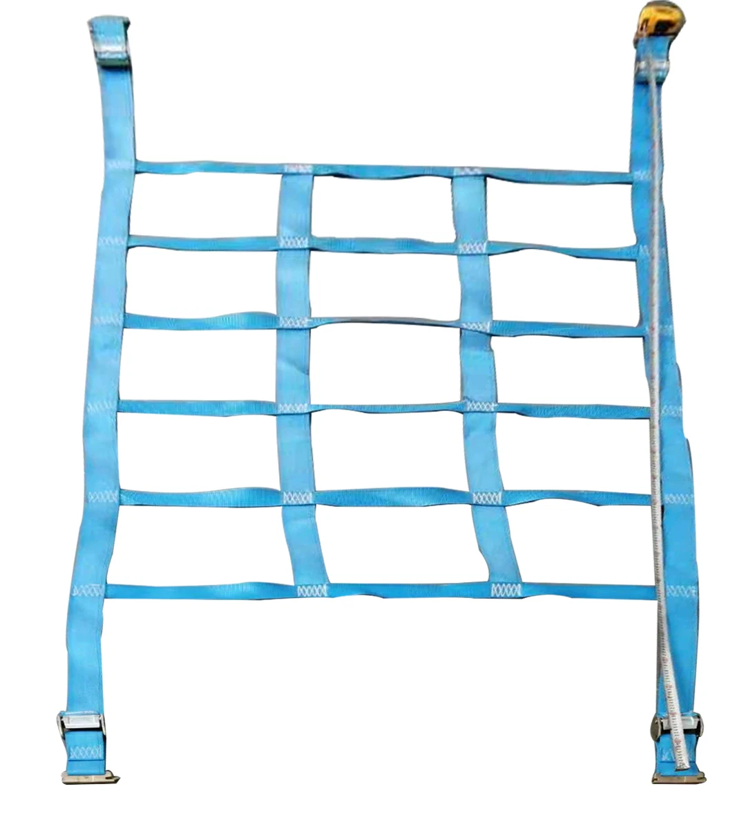 Us standard high quality Polyester webbing cargo nets trailer straps Packing Straps packnig net