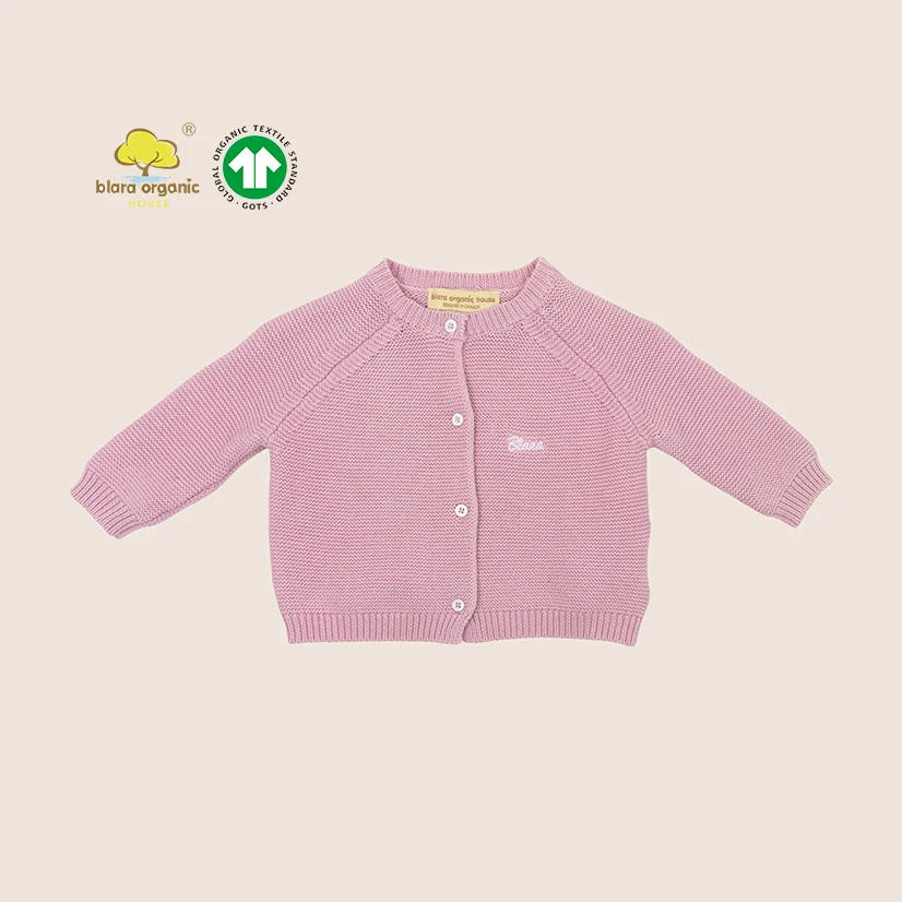 
Eco-friendly single breasted toddler girl warm cardigan sweater Colorful long sleeve kids sweater 
