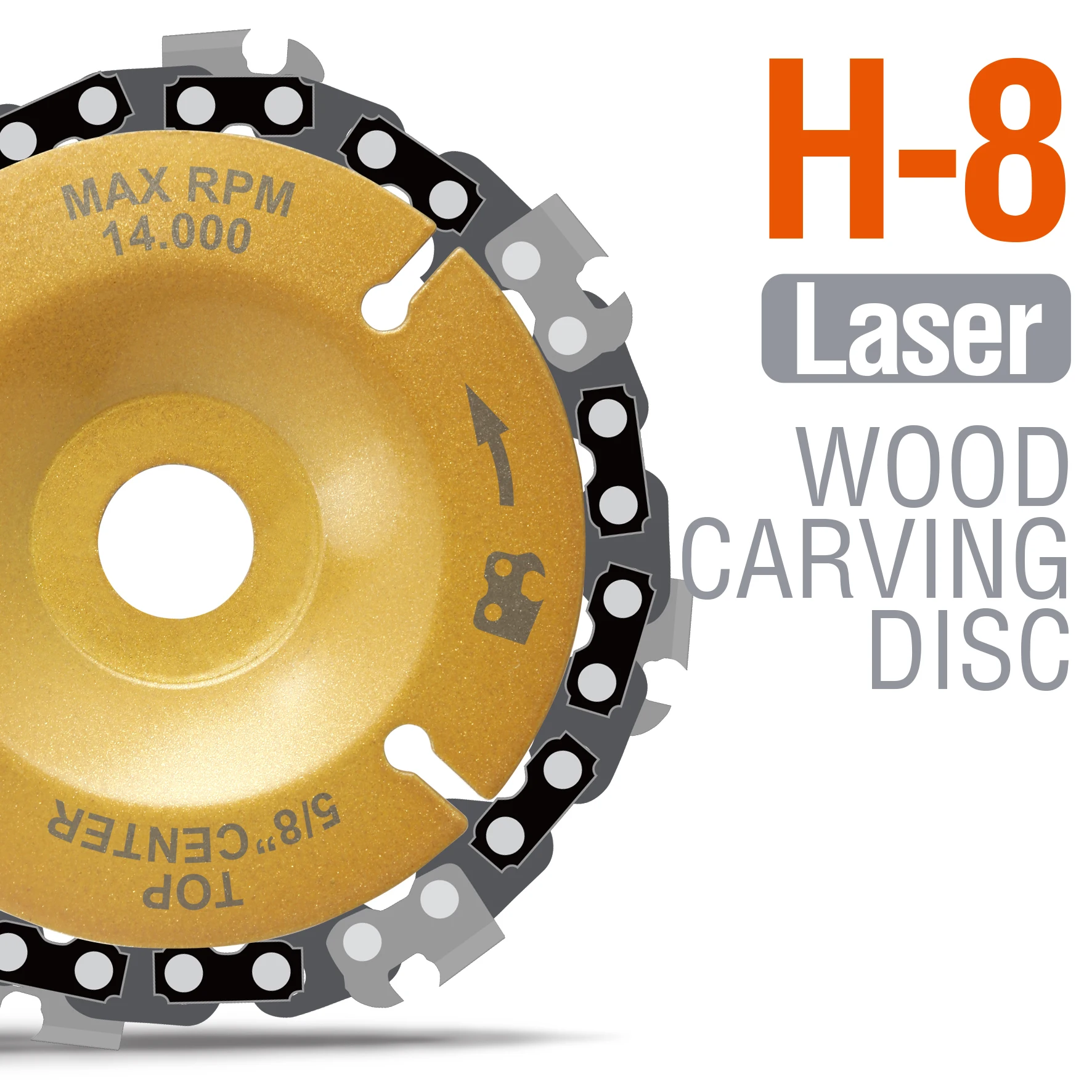 4 Inch 100mm Steel Electroplate 65Mn Wood Cutting Chain Grinding Carving Disc for Carpenter Woodworking