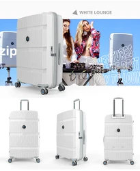 Custom design business lightweight Trolley suitcase carry on travel luggage for wholesale