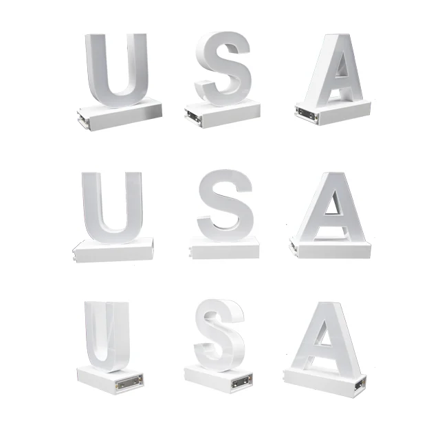 abcmix DIY magnet led channel letter for shop counter display