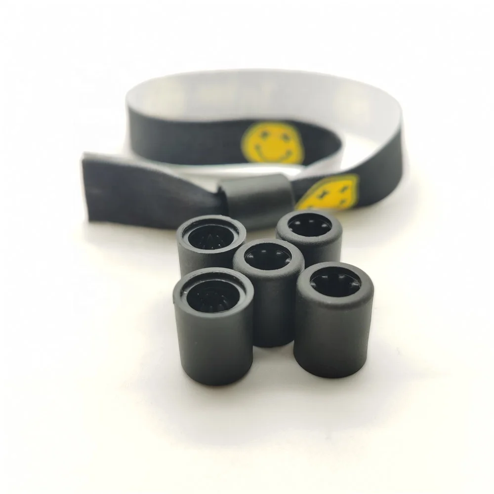 Slide lock Wristband custom plastic Bead for Wristbands&bracelets