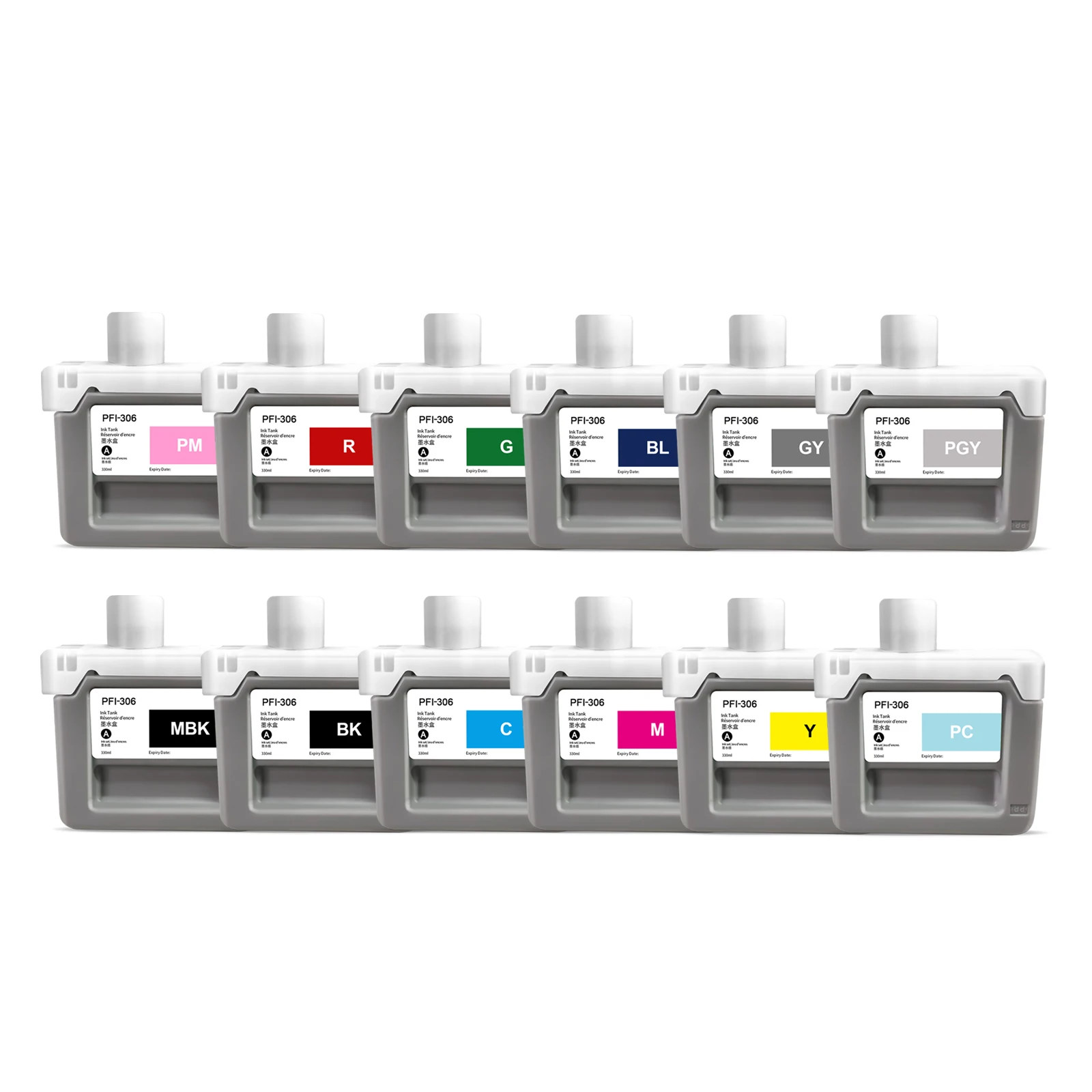 Compatible Ink Cartridge PFI 306 Full With Pigment Ink For Can iPF 8300/8400/9400 Wide Format Plotter 330ML