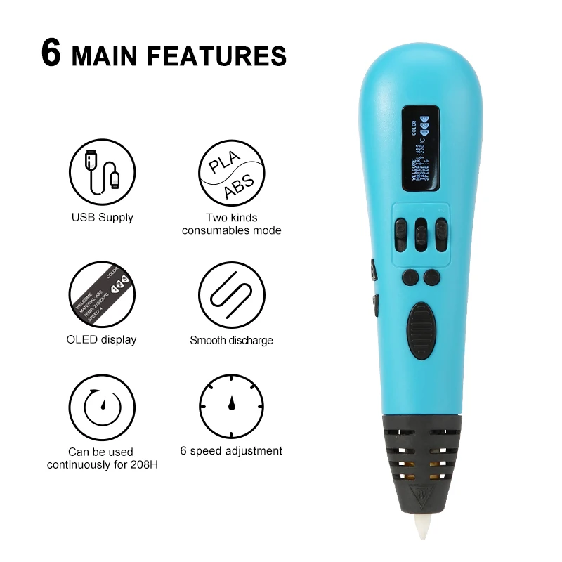 China Best sales Pen oem pen 3d plastic best selling 3d pen for kids