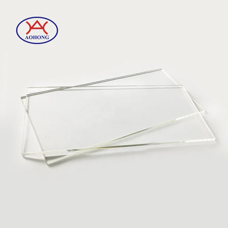  High temperature resistant customized shape transparent borosilicate float glass disc for