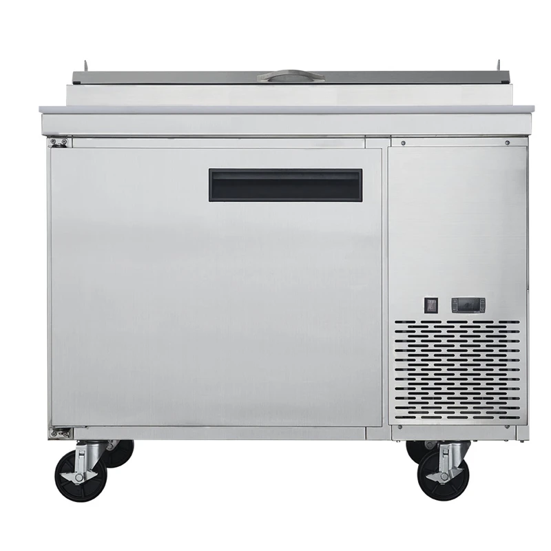 Stainless steel Refrigeration Equipment Commercial Pizza Prep Counter Top Table Refrigerators