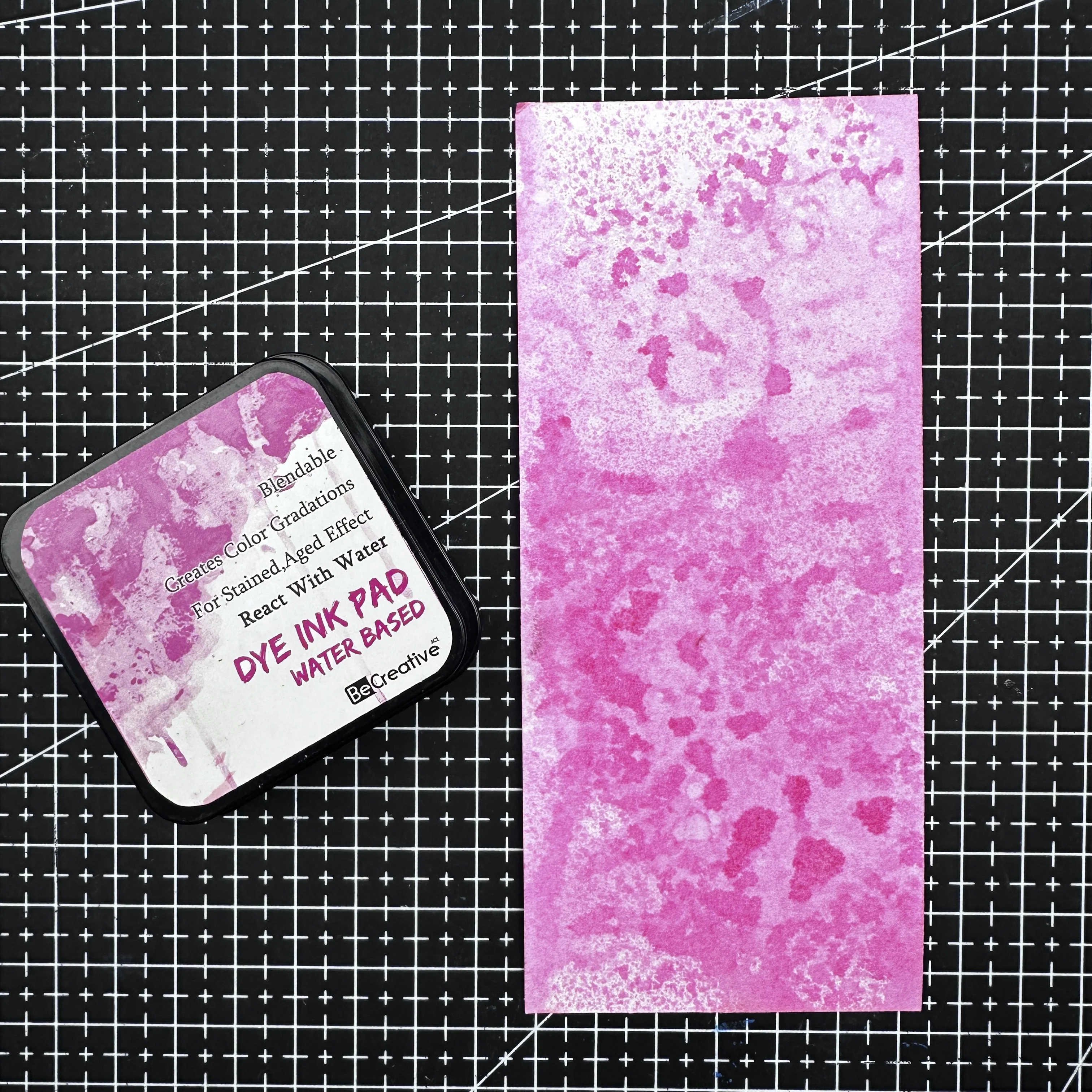 Water Based Square React Background Making DIY Wedding Birthday Card Make Dye Ink Pad for Paper Crafts